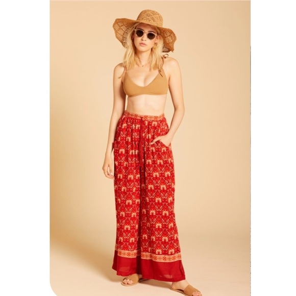 Spell & The Gypsy Collective Copper‎ Jewel Palazzo Pants Size Small - Picture 5 of 13